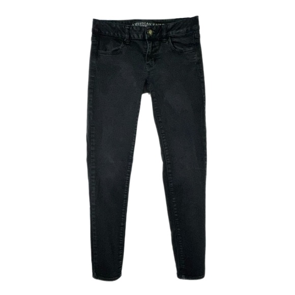American Eagle Outfitters Super Stretch Black Jeggings - Short - Picture 1 of 7
